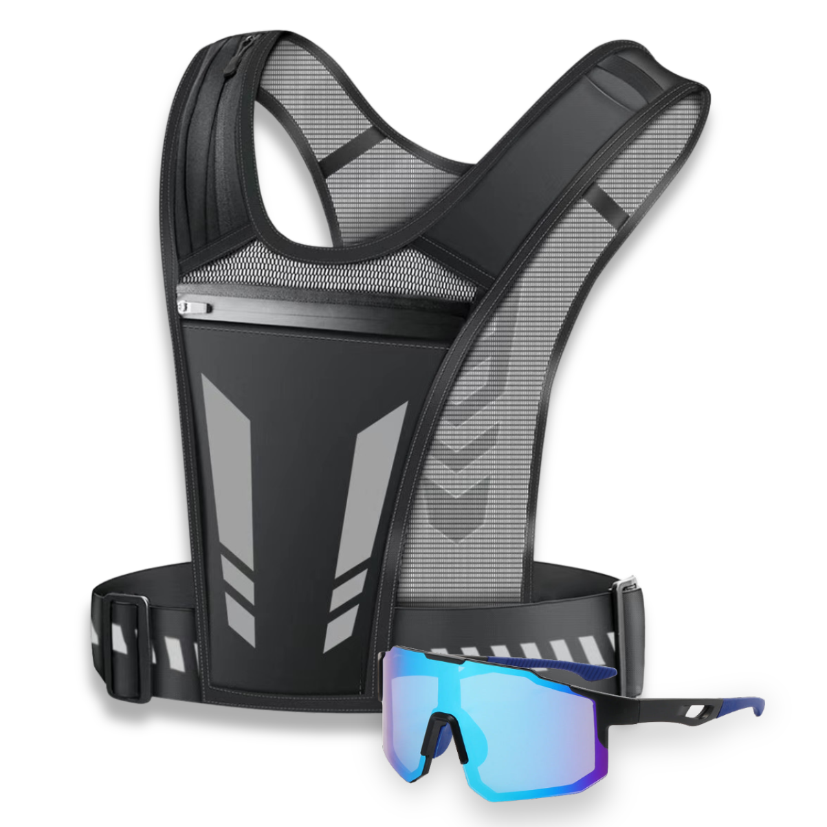 Colete Ultraleve + Óculos Esportivo UV